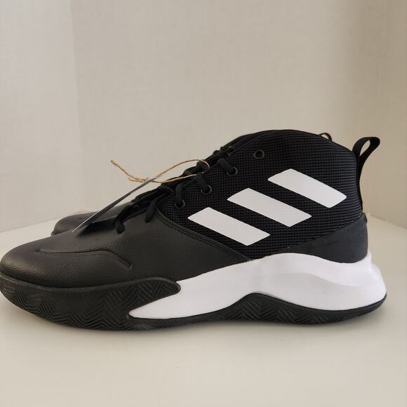 Adidas Men\'s Ownthegame Running Shoe, Black/White/Black, 11 main image 6